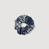 Chouchou Bandana Print Scrunchie Blu / White