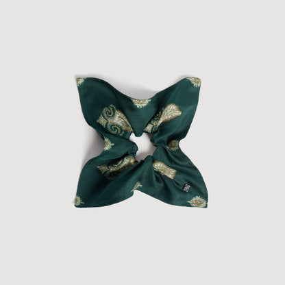 Chouchou Paisley print scrunchie Green
