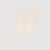 Socks With Bead Detail Ecru