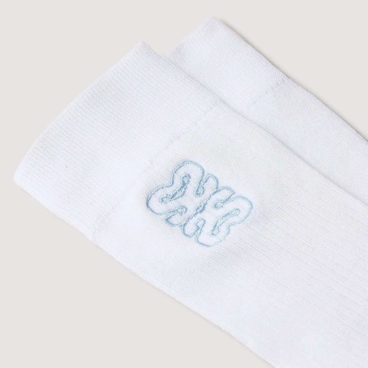 Embroidered socks White