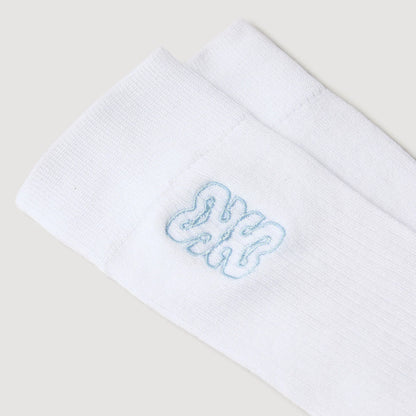 Embroidered socks White