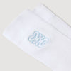 Embroidered socks White