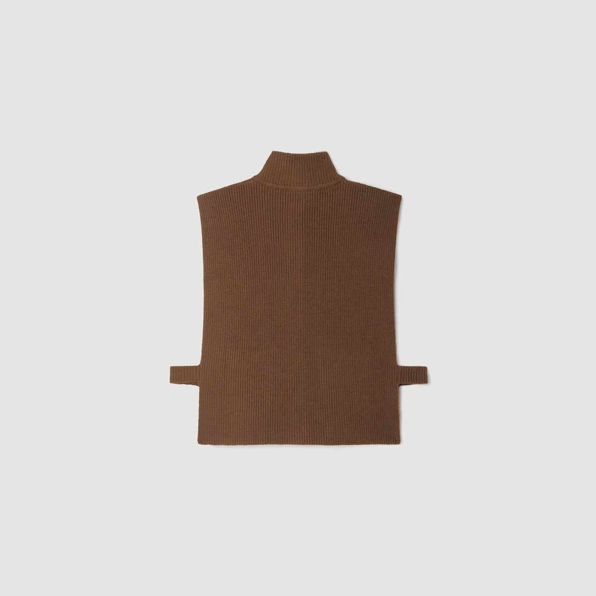 Lucy Wool and cashmere collar snood Taupe