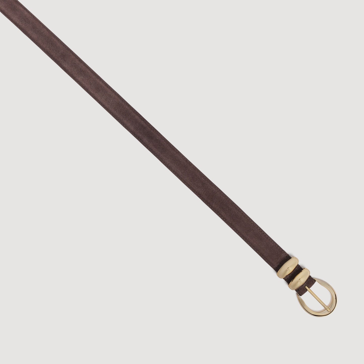 Ornella Belt Suede Leather Belt Brown