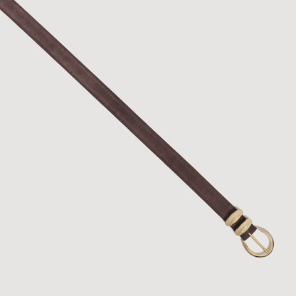 Ornella Belt Suede Leather Belt Brown