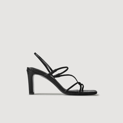 Sandals With Narrow Straps Black