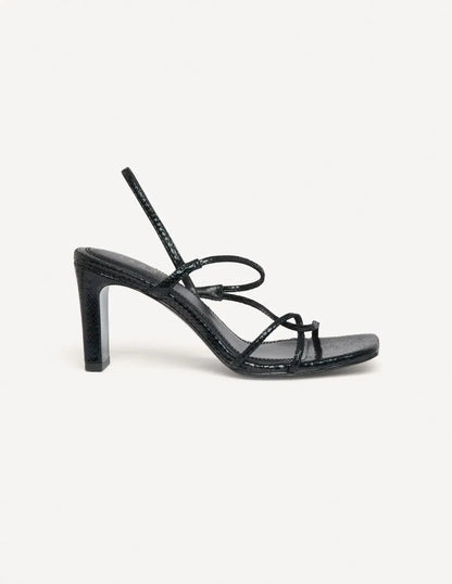 Sandals With Narrow Straps Black