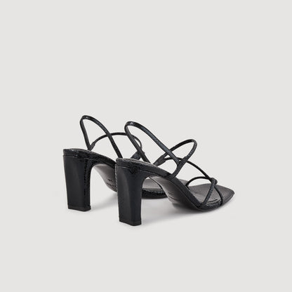 Sandals With Narrow Straps Black