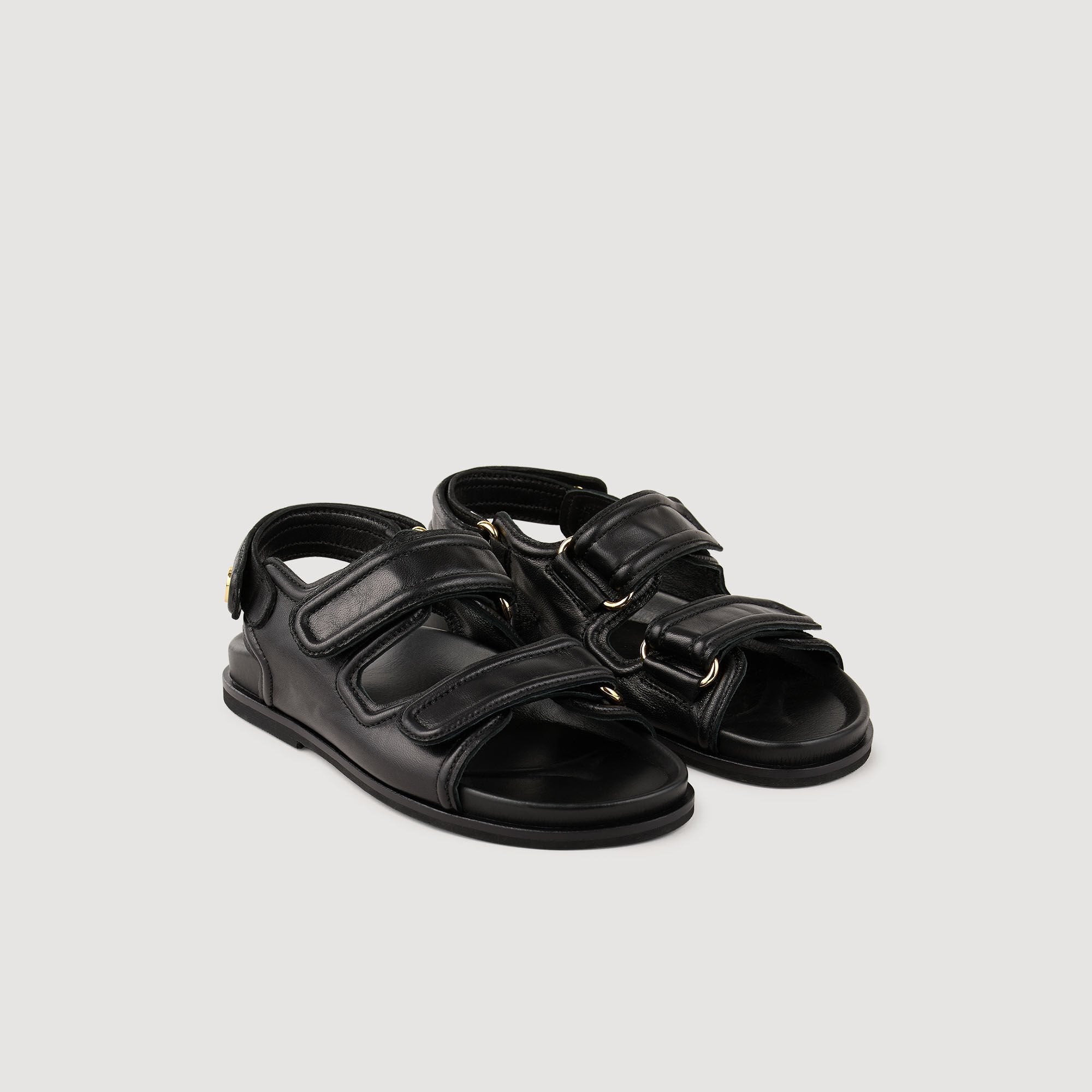 Leather Sandals Black