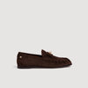 Antoine Suede loafers with clasp Brown