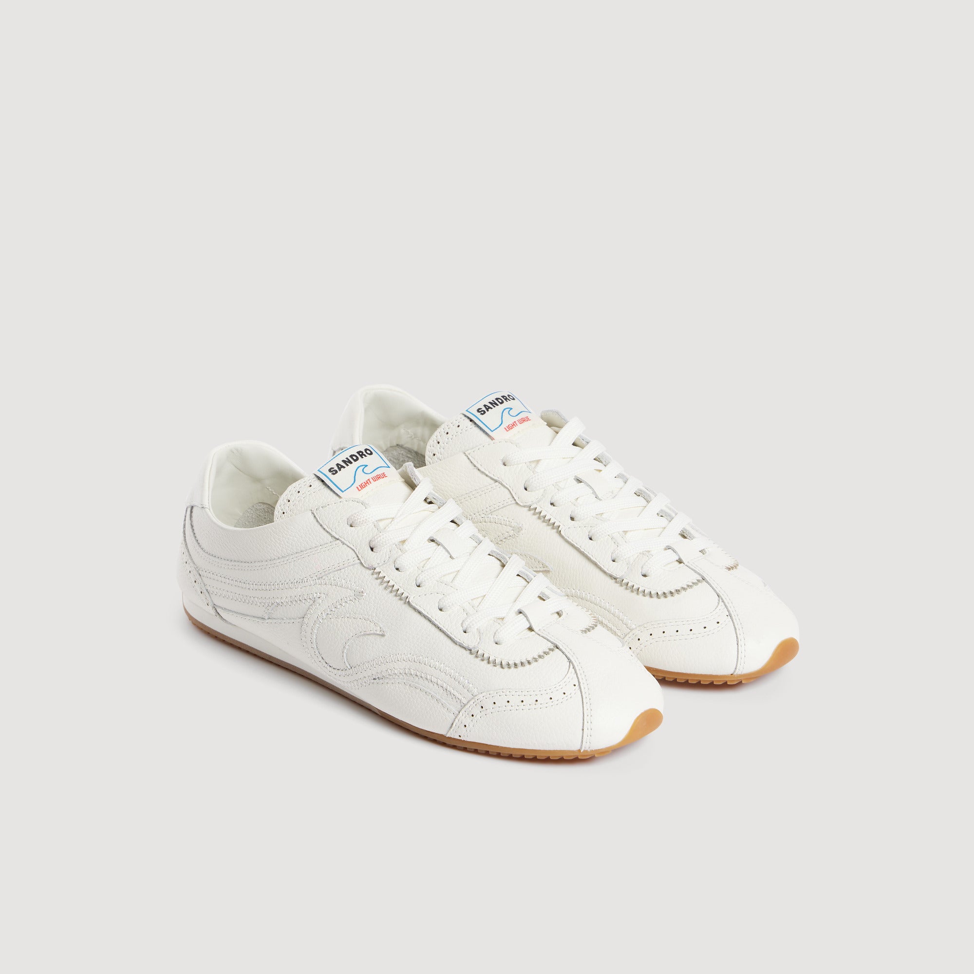 Lightwave Light Wave leather trainers Ecru