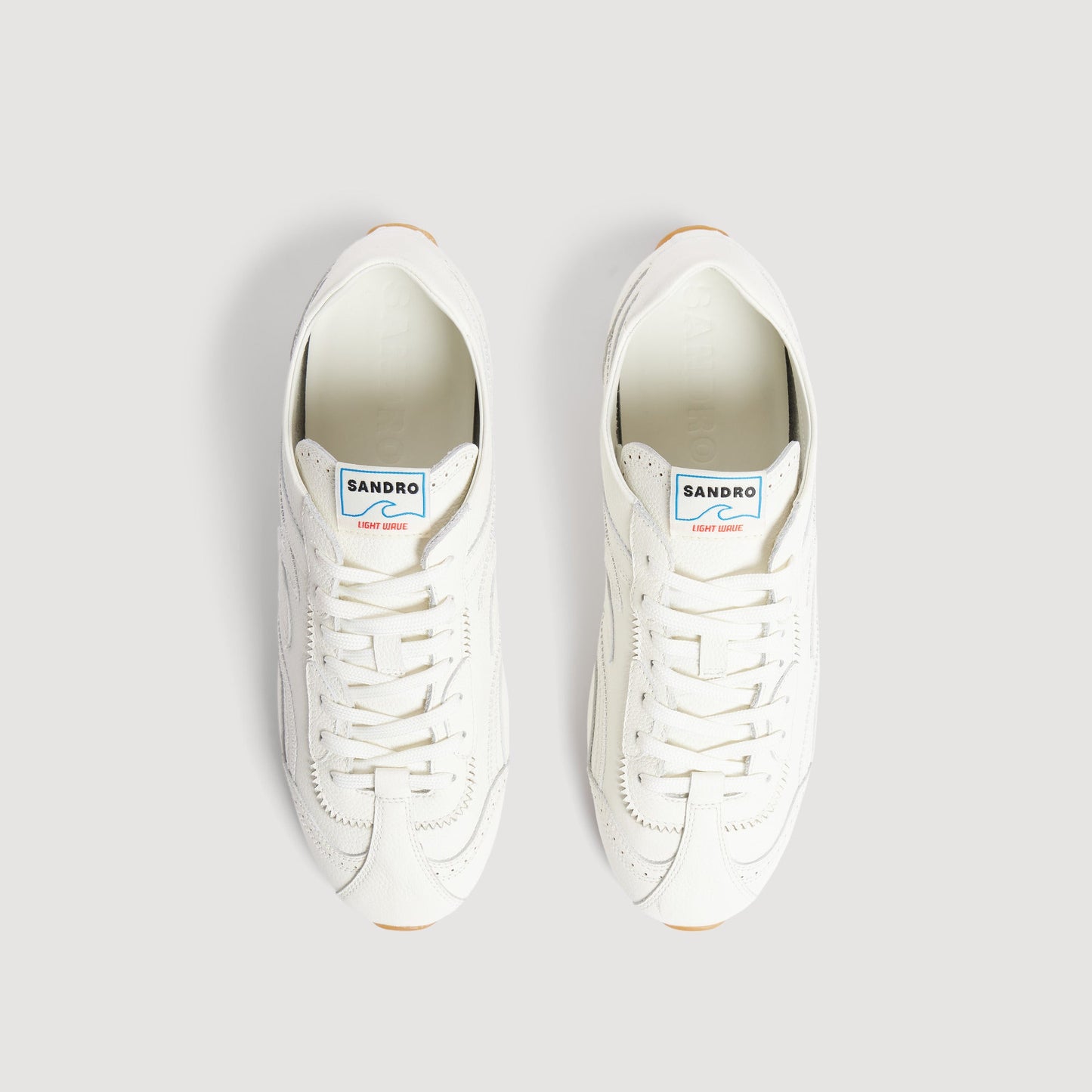 Lightwave Light Wave leather trainers Ecru