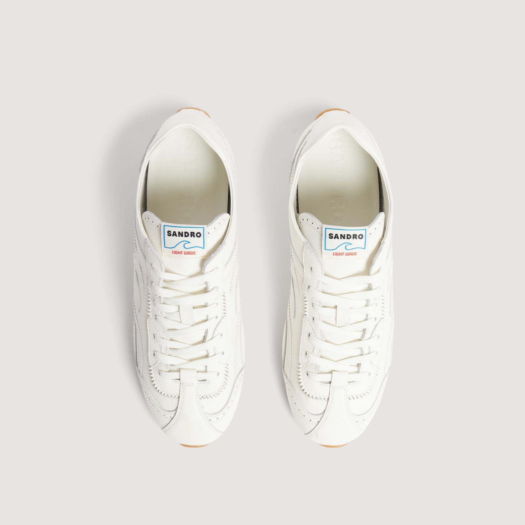 Lightwave Light Wave leather trainers Ecru