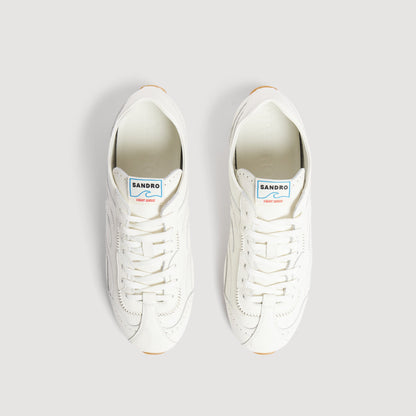 Lightwave Light Wave leather trainers Ecru