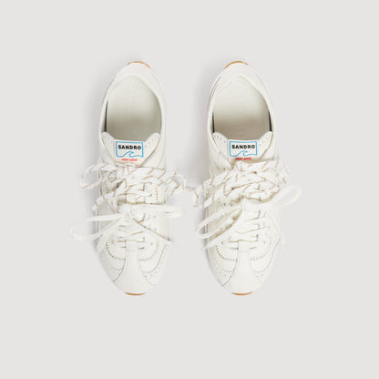 Lightwave Light Wave leather trainers Ecru
