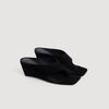 Leia Suede wedge sandals Black