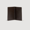 Jet-Lag Leather And Suede Passport Case Mahogany
