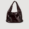 Large Patent Leather Bag Bordeaux