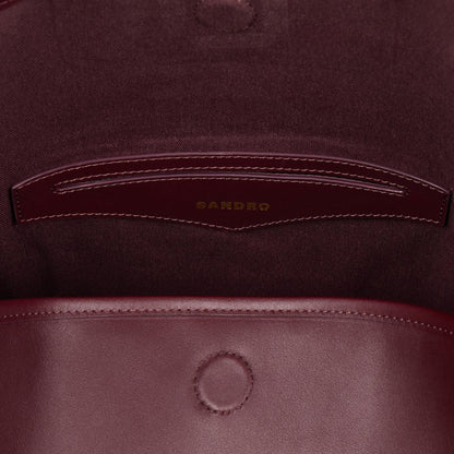 Leather Bucket Bag Tangoso Bordeaux