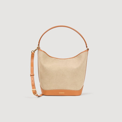 Tangoso Tangoso Canvas Bucket Bag Beige Beige