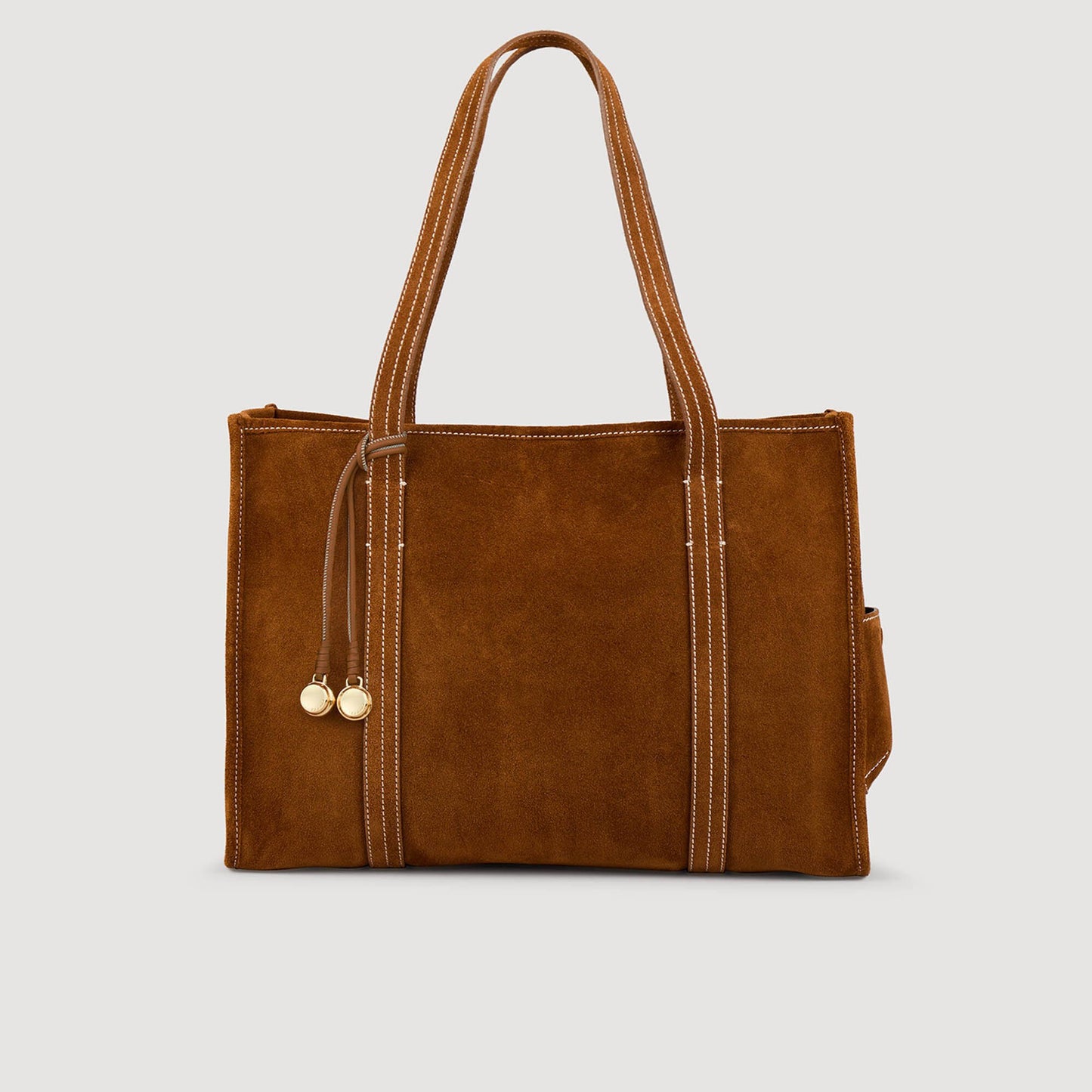 Medium 150 Suede Shopping Bag Camel