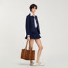 Medium 150 Suede Shopping Bag Camel