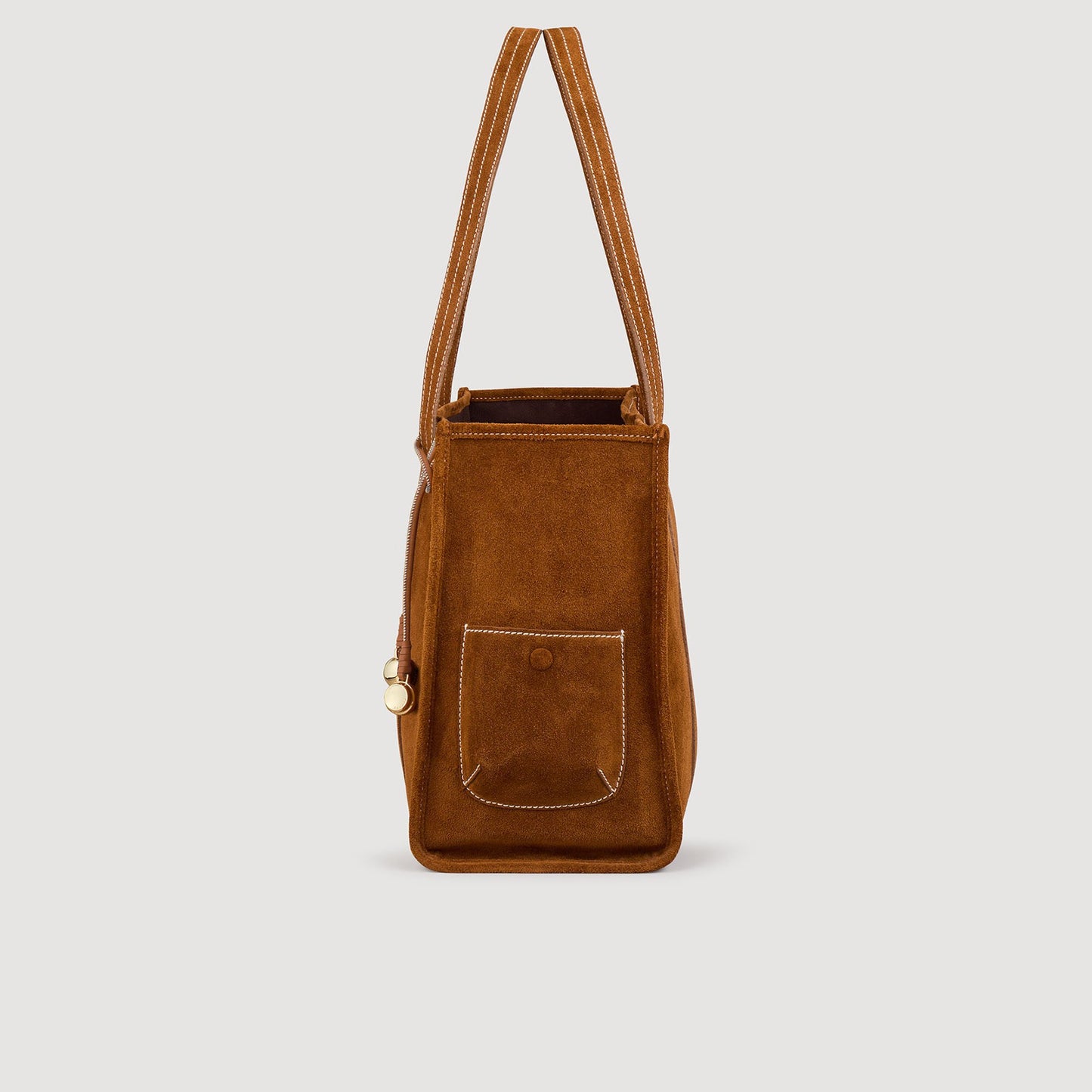 Medium 150 Suede Shopping Bag Camel