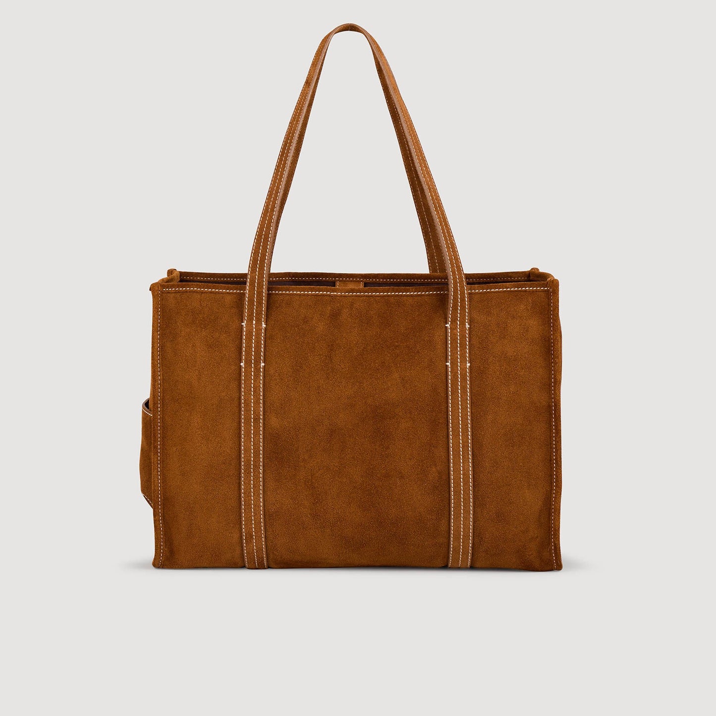 Medium 150 Suede Shopping Bag Camel