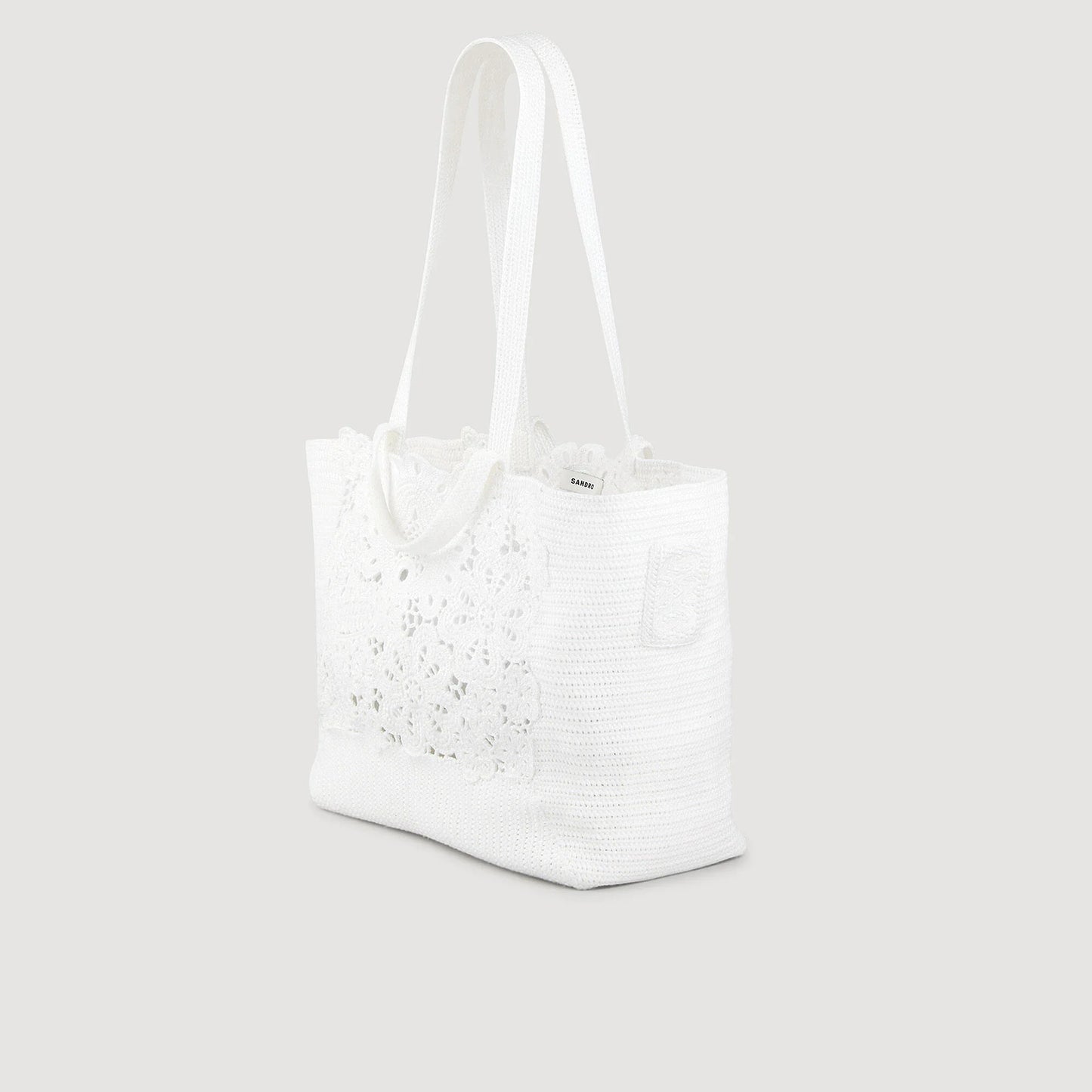 Andalousie Crochet Tote Bag Ecru