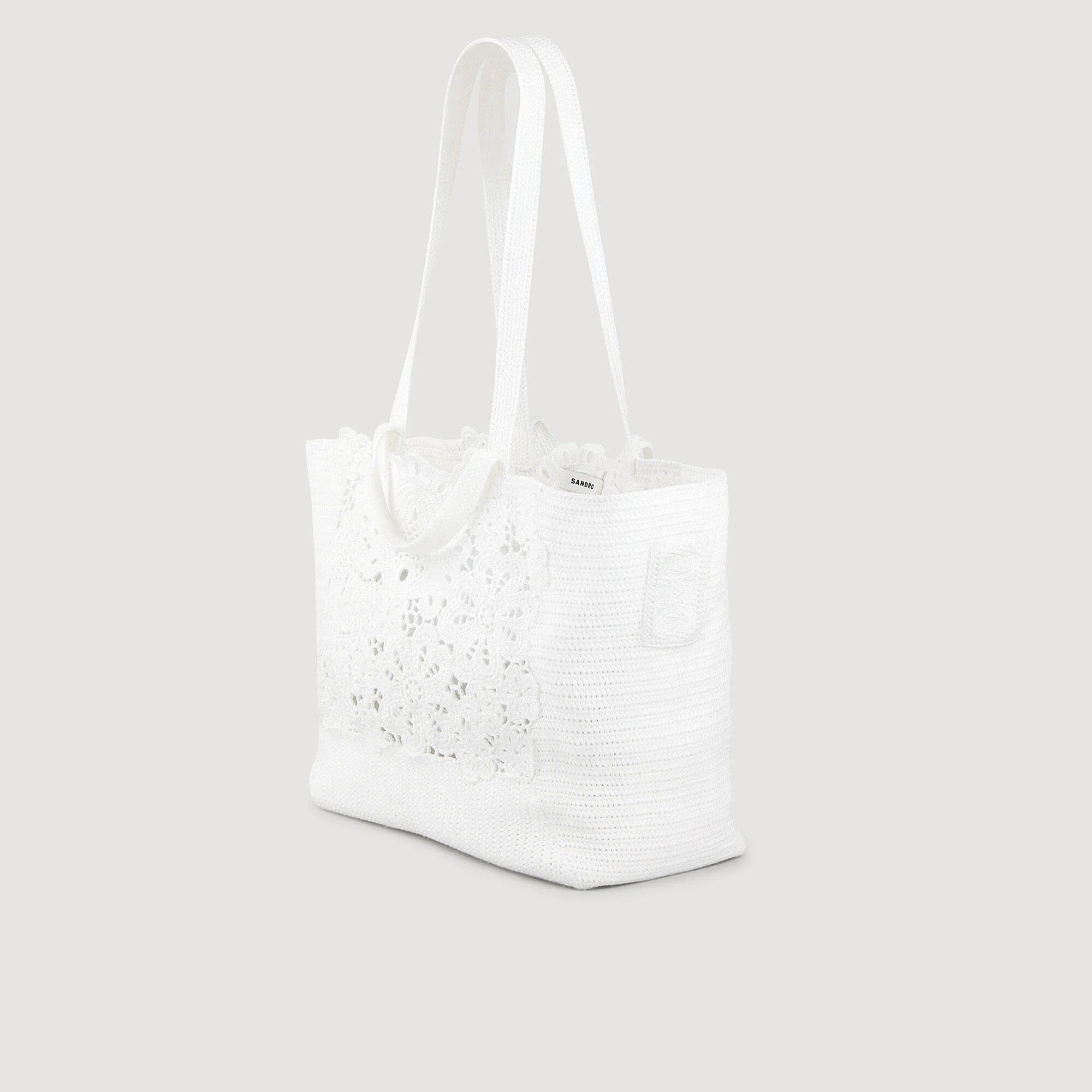 Andalousie Crochet Tote Bag Ecru