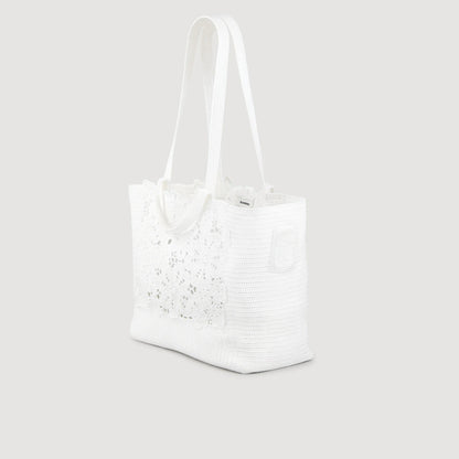 Andalousie Crochet Tote Bag Ecru