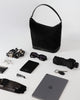 Tangoso Soft Suede Shopping Bag Black