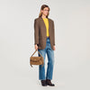 Le Mambo Leather And Suede Bag Beige
