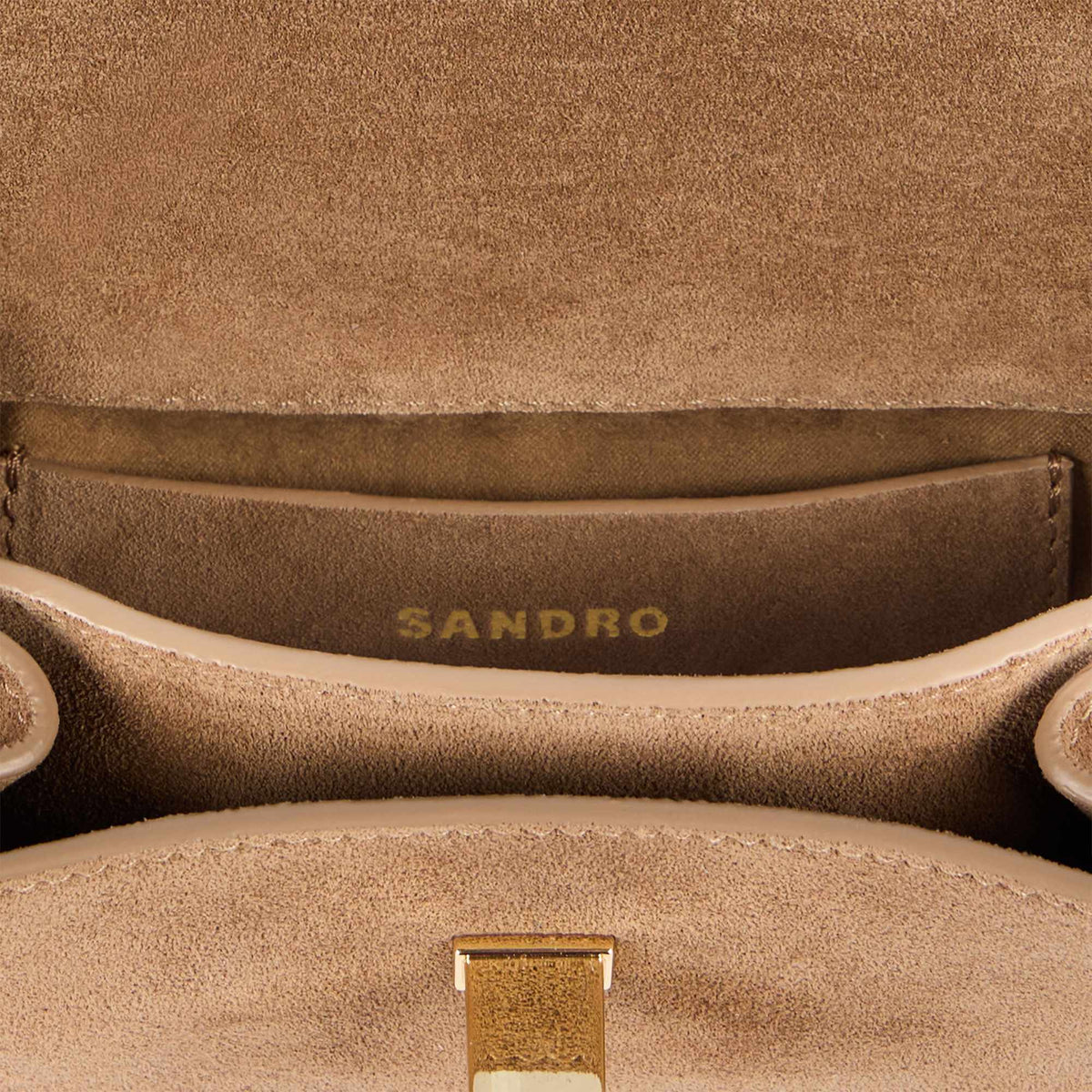 Le Mini Mambo Mini Mambo Suede Bag Taupe
