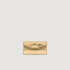 Le Mambo Pocket Mambo Metallic Leather Clutch Gold