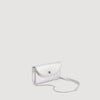 Le Mambo Pocket Mambo Leather Clutch Silver