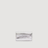 Le Mambo Pocket Mambo Leather Clutch Silver
