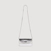 Le Mambo Pocket Mambo Leather Clutch Silver