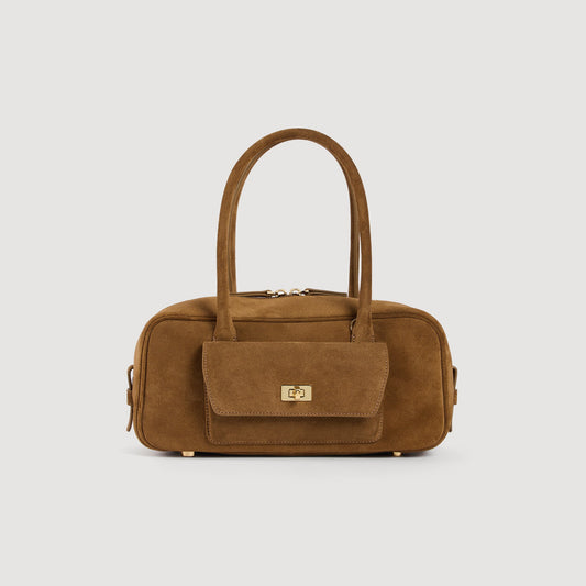 Ezmehralda EZMEHRALDA suede bag Beige