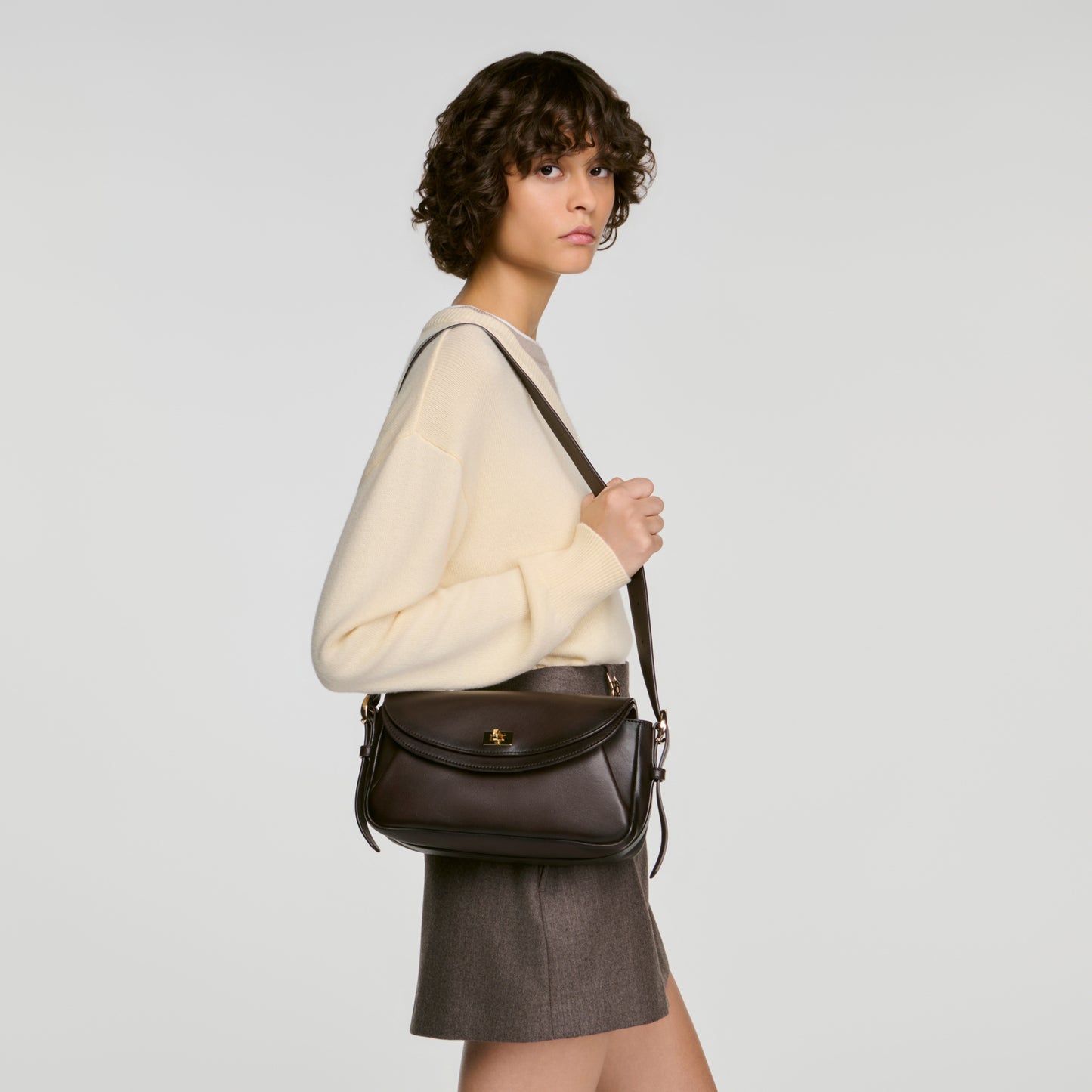 Le Mambo Medium LE MAMBO leather bag Brown