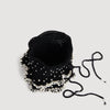 Chlo Beaded Knit Bag Black