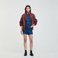 Jordan Oversized Leather Jacket Bordeaux