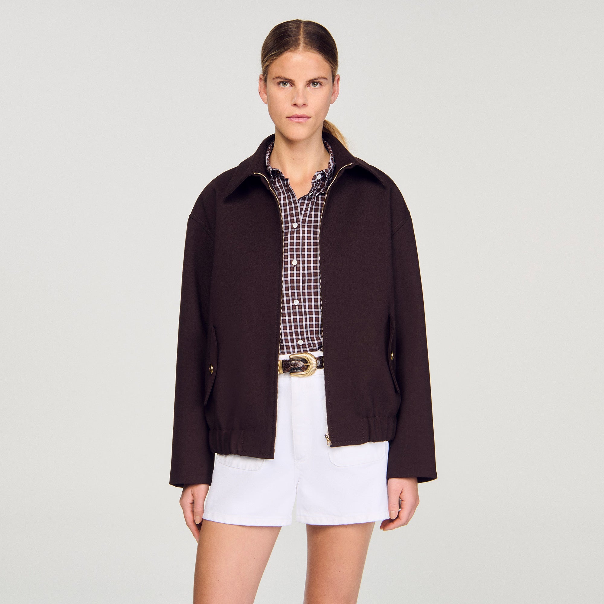 Oversized Jacket Brown