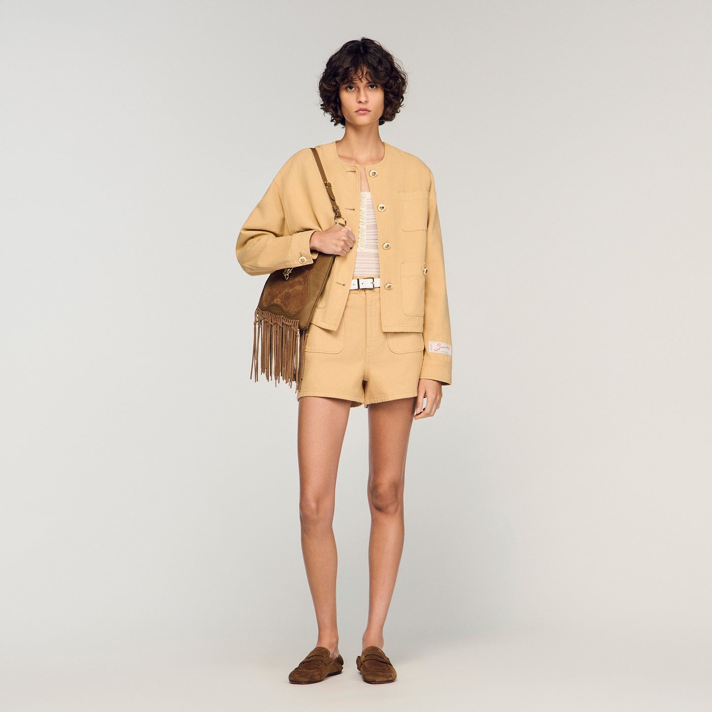 Dallas Denim Jacket Beige