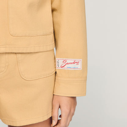 Dallas Denim Jacket Beige