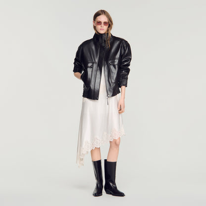 Mickael  Structured Jacket Black Brown
