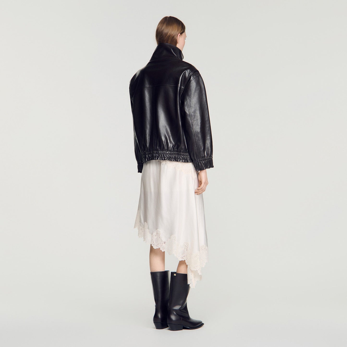 Mickael  Structured Jacket Black Brown