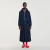 Indigo Pleated jacket Navy Blue