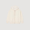 Oversized Zip Sweatshirt Ecru