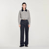Cropped Coatigan Grey